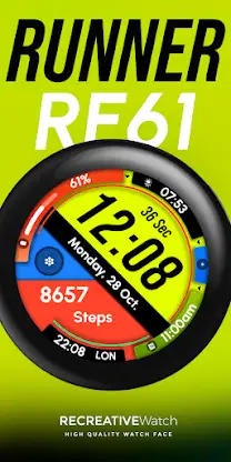 RE61 - Runner Watch Face screenshot 3