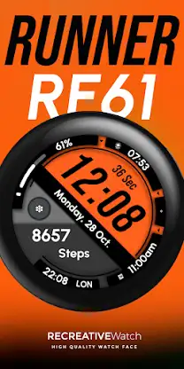 RE61 - Runner Watch Face screenshot 1