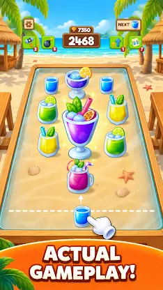 Juice Merge! - Tropic Cocktail screenshot 2