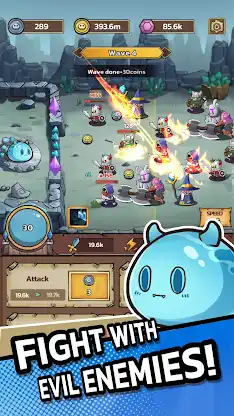 Slime Castle — Idle TD Game screenshot 1