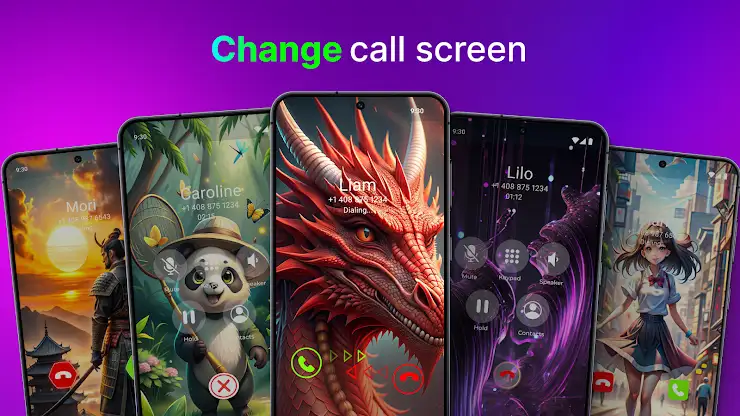 Color Phone: Call Screen Theme screenshot 2