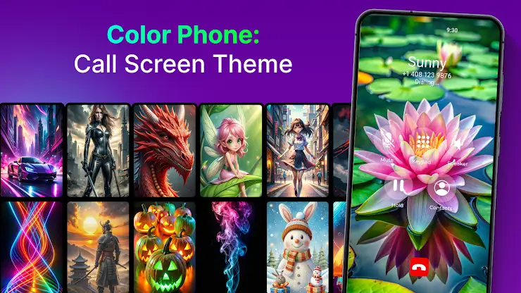 Color Phone: Call Screen Theme screenshot 1