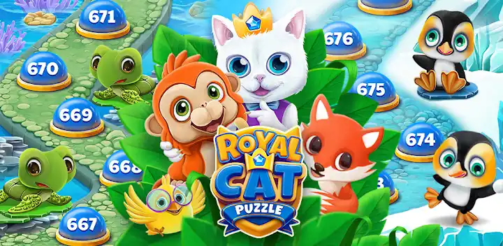 Royal Cat Puzzle — Android game banner