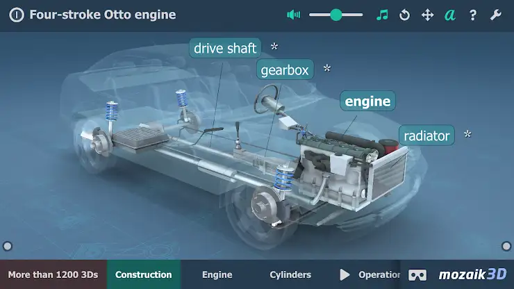 Four-stroke Otto engine 3D screenshot 1