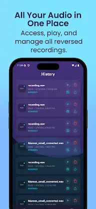 Reverse Audio: Voice Recorder screenshot 4
