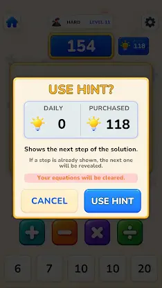 Fourmath: Math Puzzle screenshot 7