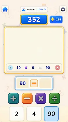 Fourmath: Math Puzzle screenshot 1