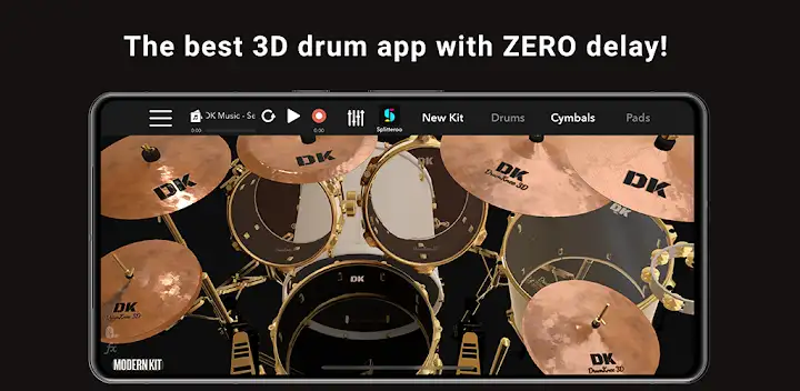 DrumKnee 3D Drums - Drum Set — Android app banner
