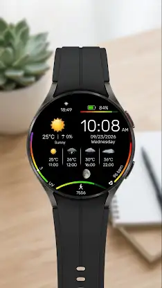 Digital Weather R01 watch face screenshot 5