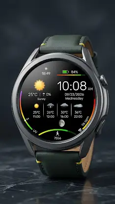 Digital Weather R01 watch face screenshot 3