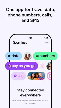 Roamless: eSIM & 2nd Number screenshot 1