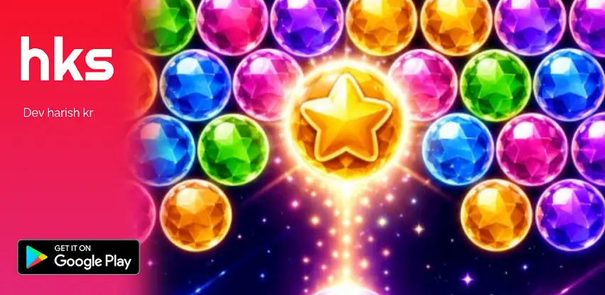 Crystal Bubble: Star Shooter screenshot 1