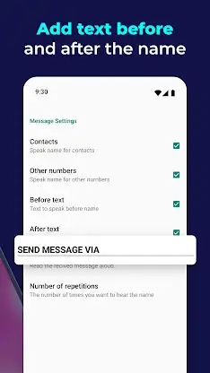 Message Name Announcer screenshot 2