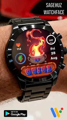 Animated Pixel Flame WatchFace screenshot 6