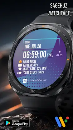 A071 Gradient Color Watch Face screenshot 5