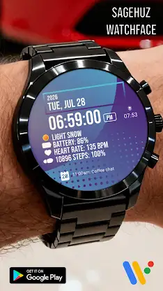 A071 Gradient Color Watch Face screenshot 4