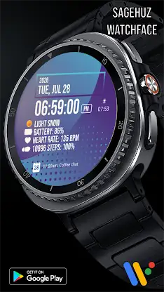 A071 Gradient Color Watch Face screenshot 2