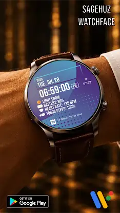 A071 Gradient Color Watch Face screenshot 7