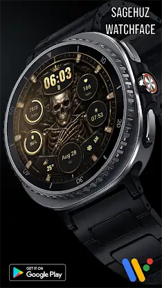 A141 Gold Skeleton Watchface screenshot 6