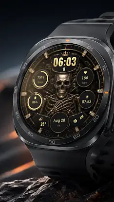 A141 Gold Skeleton Watchface screenshot 7