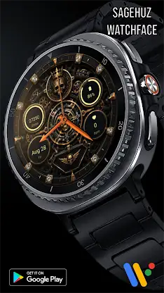 A142 Gold Skull Watchface screenshot 6