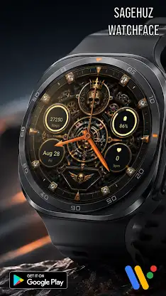 A142 Gold Skull Watchface screenshot 1