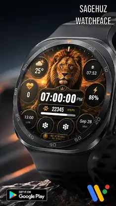 A171 Lion Watchface screenshot 1