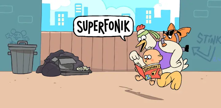 Superfonik: Kids Learn to Read — Android game banner