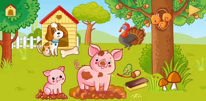 Funny Farm for toddlers kids — Android game banner