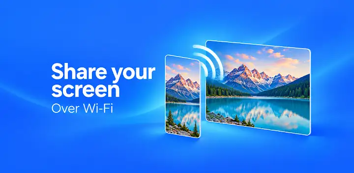 Screen Mirroring & Sharing — Android app banner