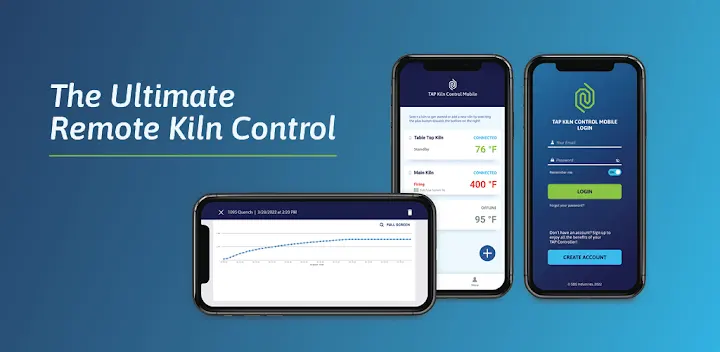 TAP Kiln Control Mobile — Android app banner