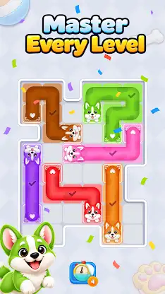 Corgi Flow: Color Line Puzzle screenshot 5