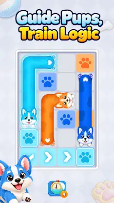 Corgi Flow: Color Line Puzzle screenshot 1