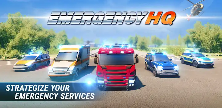 EMERGENCY HQ: firefighter game — Android game banner