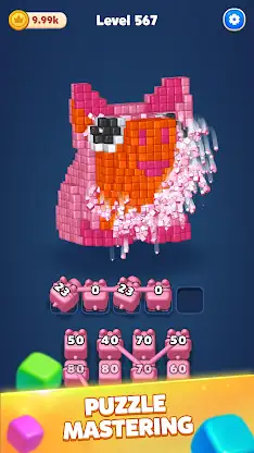 Shoot It 3D: Voxel Puzzle screenshot 1