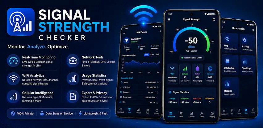 Signal Strength Checker: WIFI screenshot 1