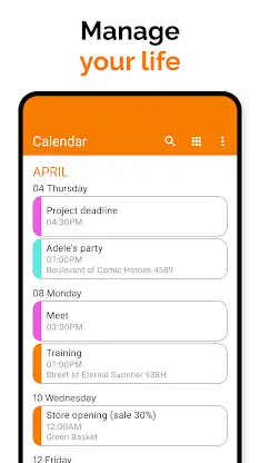 Simple Calendar screenshot 3