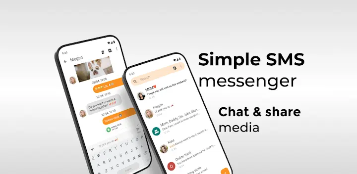 Simple SMS Messenger — Android app banner