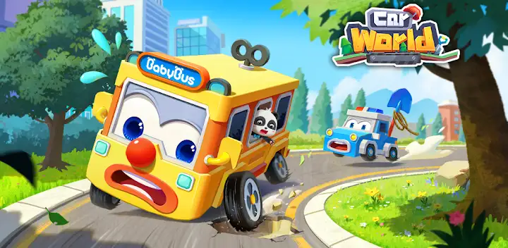 Baby Panda's Car World — Android game banner