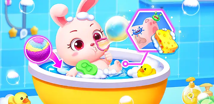 Baby Panda's Bath Time — Android game banner