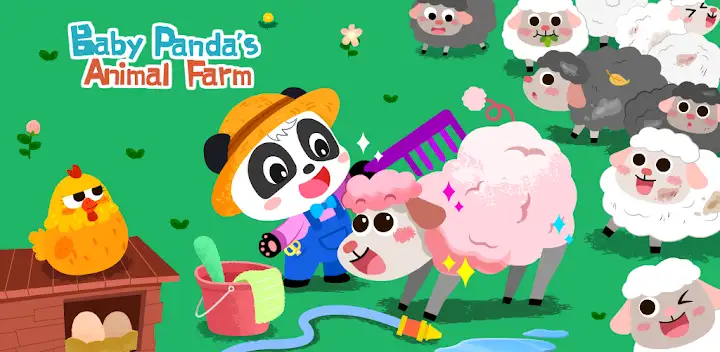 Baby Panda's Animal Farm — Android game banner