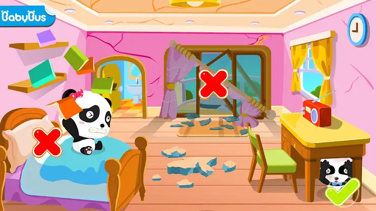 Baby Panda Earthquake Safety 1 screenshot 1