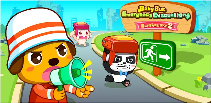 Baby Panda Earthquake Safety 2 — Android game banner