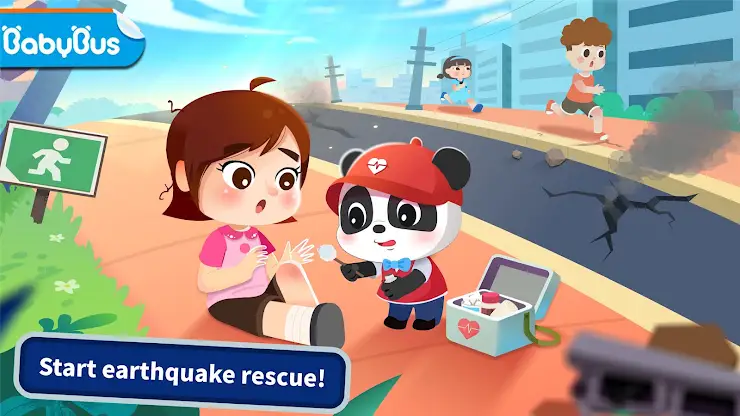 Baby Panda Earthquake Safety 4 screenshot 1