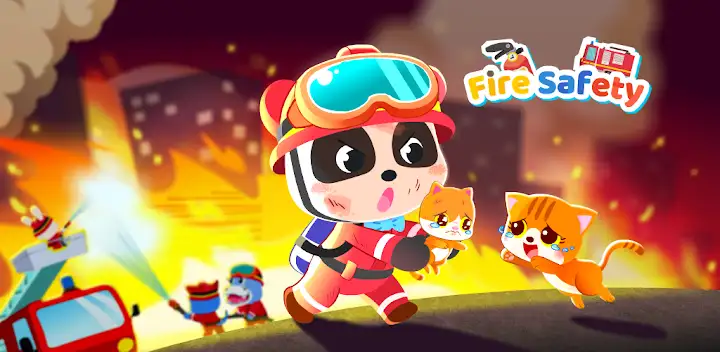 Baby Panda's Fire Safety — Android game banner