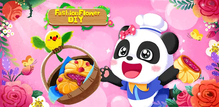 Little Panda's Flowers DIY — Android game banner