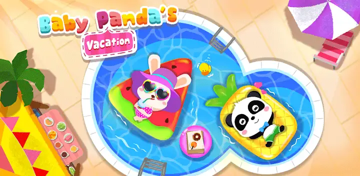 Baby Panda’s Summer: Vacation — Android game banner