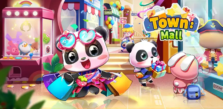 Baby Panda's Town: Mall — Android game banner