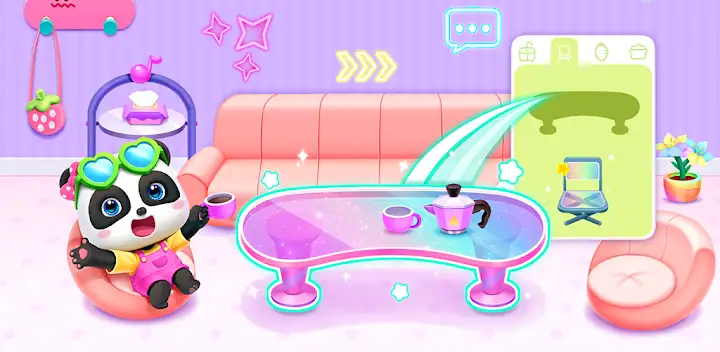 Baby Panda's Town: Home — Android game banner