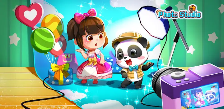 Baby Panda's Photo Studio — Android game banner